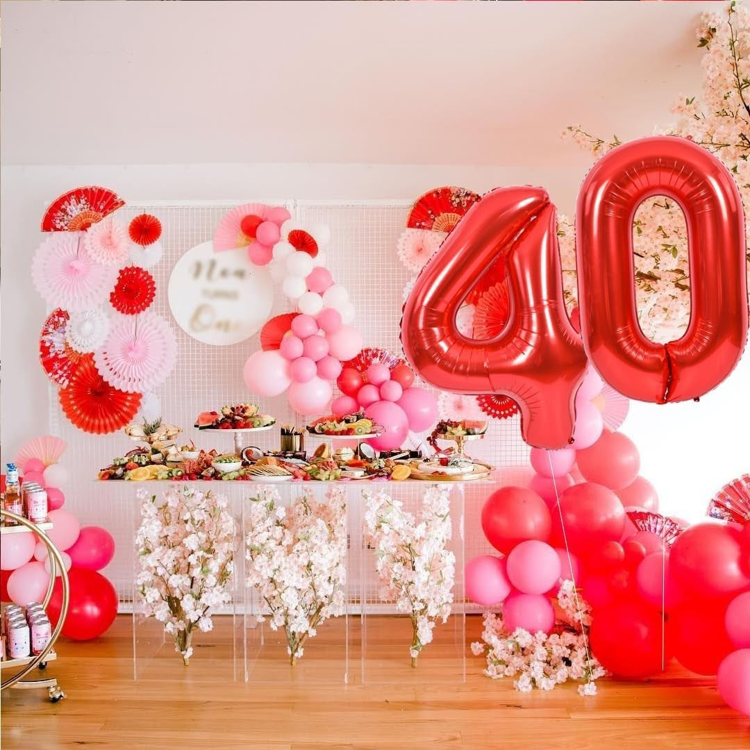 Balon din Folie Metalizata Flippy, Figurina Cifra, Tema Aniversare 100 cm, Ambalaj Individual, Pai inclus, Umflare cu
