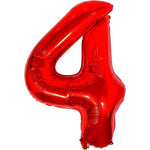 Balon din Folie Metalizata Flippy, Figurina Cifra, Tema Aniversare 100 cm, Ambalaj Individual, Pai inclus, Umflare cu