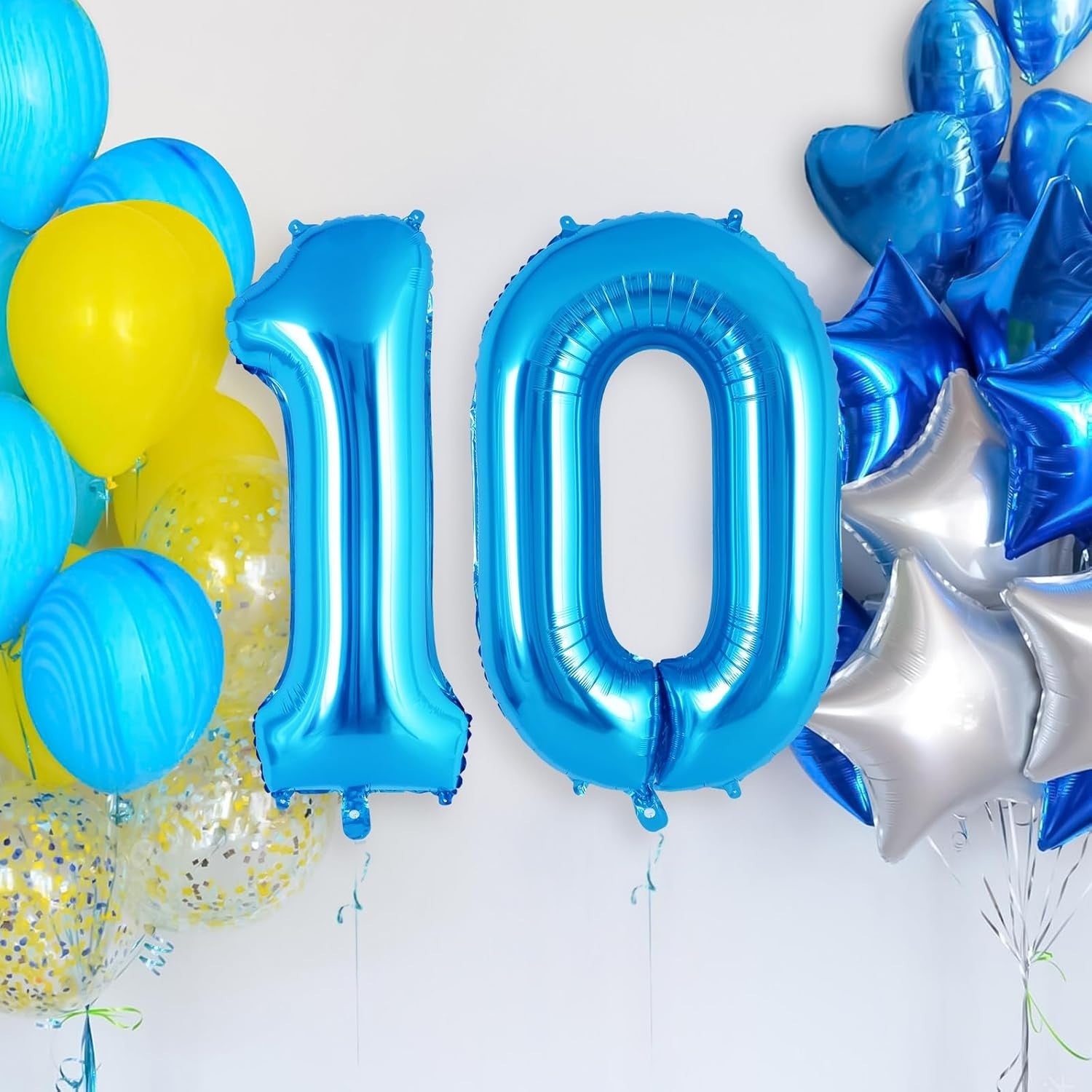 Balon din Folie Metalizata, Flippy, Figurina Cifra, Tema Aniversare 40 cm, Ambalaj Individual, Pai inclus, Umflare cu