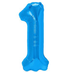 Balon din Folie Metalizata, Flippy, Figurina Cifra, Tema Aniversare 80 cm, Ambalaj Individual, Pai inclus, Umflare cu