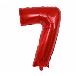 Balon din Folie Metalizata Flippy, Figurina Cifra, Tema Aniversare 80 cm, Ambalaj Individual, Pai inclus, Umflare cu