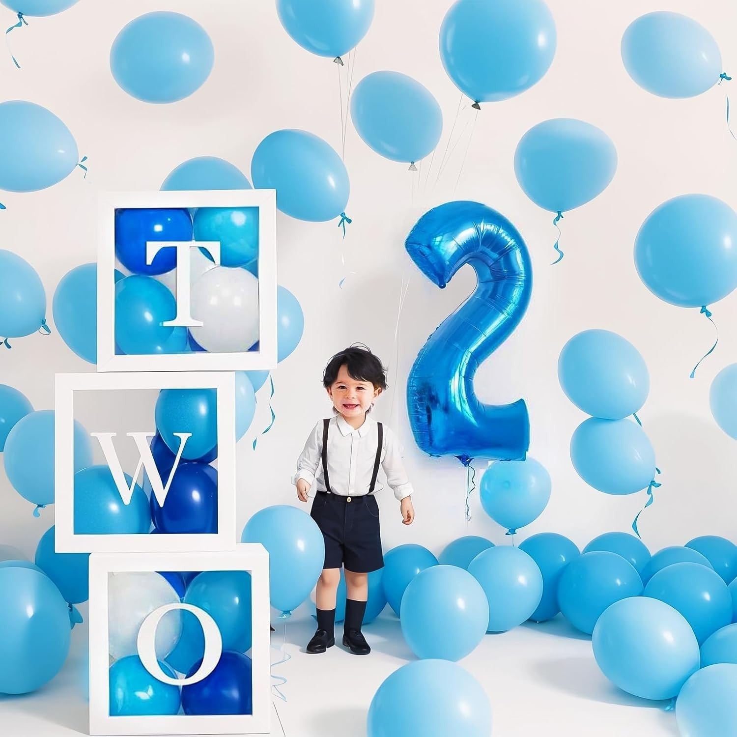 Balon din Folie Metalizata, Flippy, Figurina Cifra, Tema Aniversare 100 cm, Ambalaj Individual, Pai inclus, Umflare cu