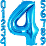 Balon din Folie Metalizata, Flippy, Figurina Cifra, Tema Aniversare 100 cm, Ambalaj Individual, Pai inclus, Umflare cu