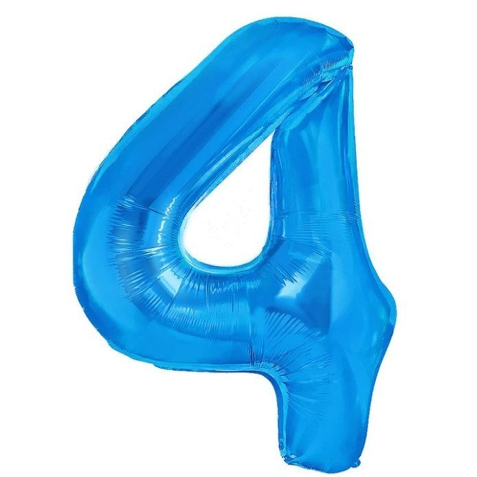 Balon din Folie Metalizata, Flippy, Figurina Cifra, Tema Aniversare 100 cm, Ambalaj Individual, Pai inclus, Umflare cu