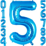 Balon din Folie Metalizata, Flippy, Figurina Cifra, Tema Aniversare 100 cm, Ambalaj Individual, Pai inclus, Umflare cu