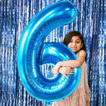 Balon din Folie Metalizata Flippy, Figurina Cifra, Tema Aniversare 100 cm, Ambalaj Individual, Pai inclus, Umflare cu
