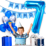 Balon din Folie Metalizata, Flippy, Figurina Cifra, Tema Aniversare 100 cm, Ambalaj Individual, Pai inclus, Umflare cu