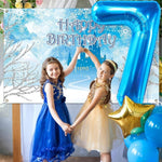 Balon din Folie Metalizata, Flippy, Figurina Cifra, Tema Aniversare 100 cm, Ambalaj Individual, Pai inclus, Umflare cu