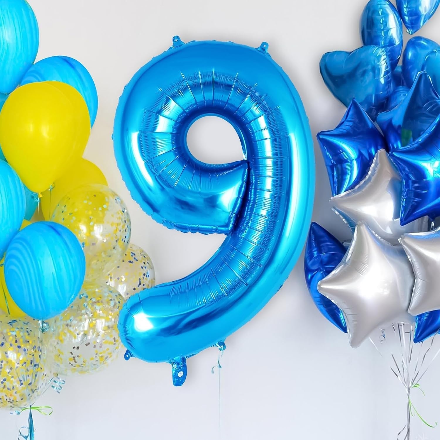 Balon din Folie Metalizata, Flippy, Figurina Cifra, Tema Aniversare 100 cm, Ambalaj Individual, Pai inclus, Umflare cu