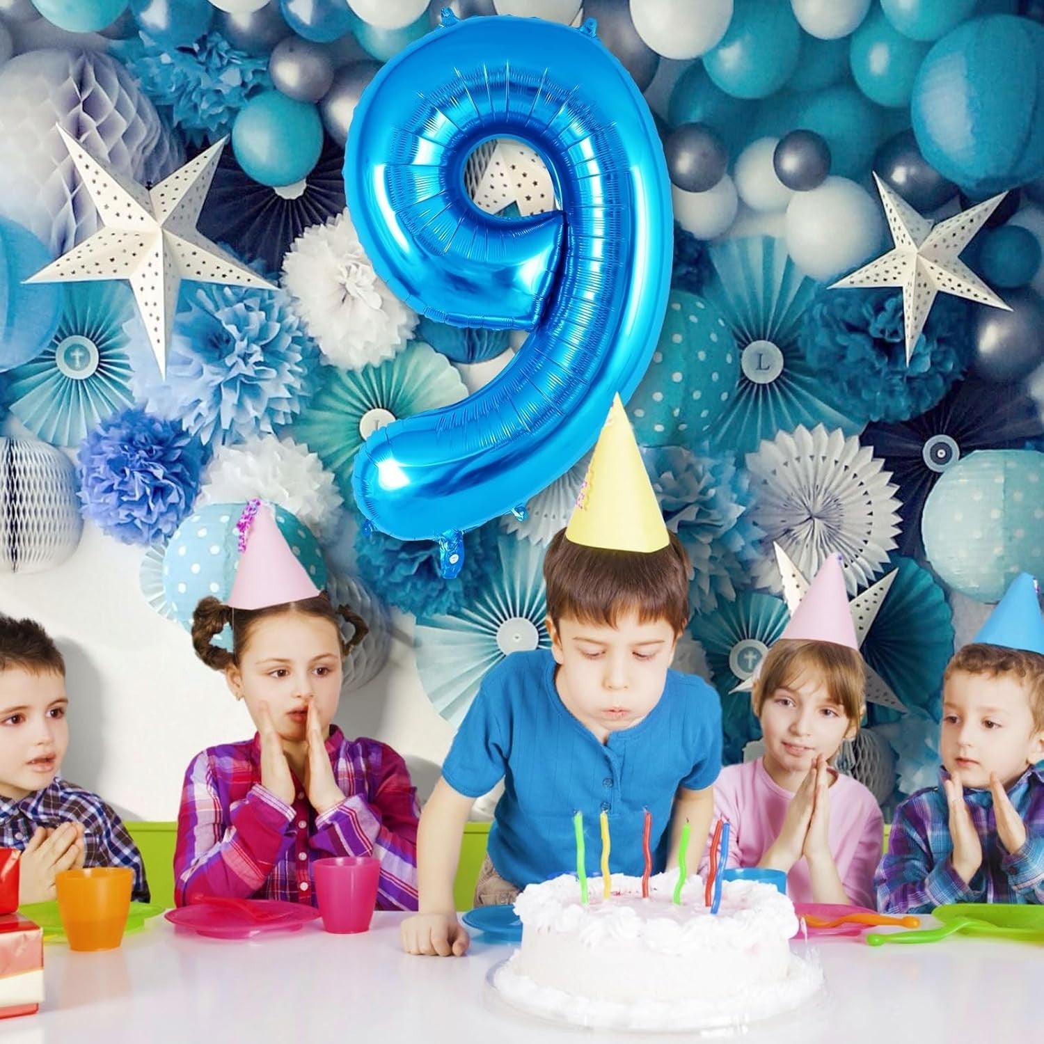 Balon din Folie Metalizata, Flippy, Figurina Cifra, Tema Aniversare 100 cm, Ambalaj Individual, Pai inclus, Umflare cu