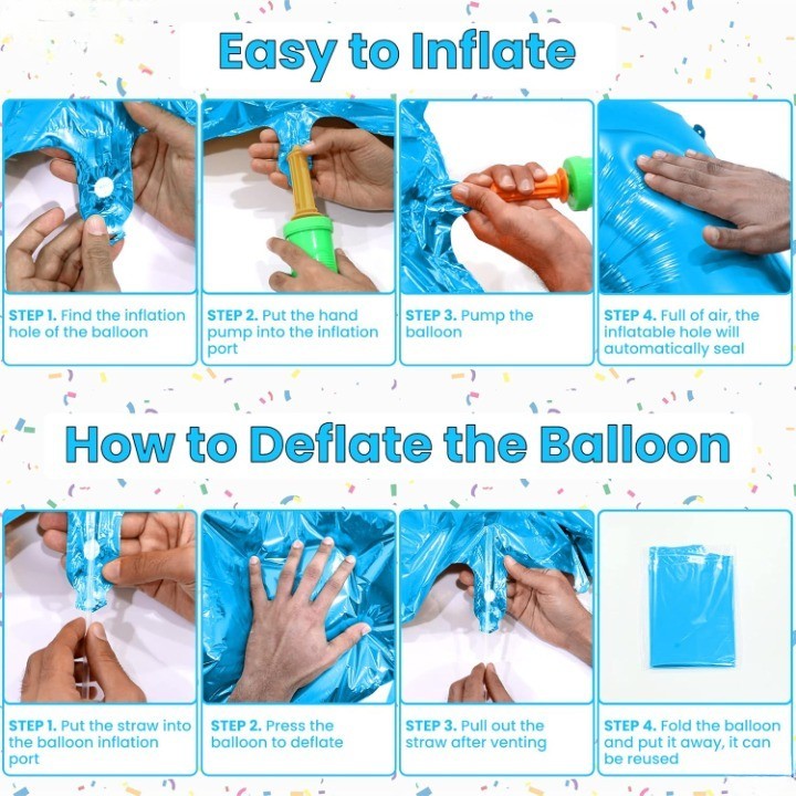 Balon din Folie Metalizata, Flippy, Figurina Cifra, Tema Aniversare 100 cm, Ambalaj Individual, Pai inclus, Umflare cu