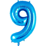 Balon din Folie Metalizata, Flippy, Figurina Cifra, Tema Aniversare 100 cm, Ambalaj Individual, Pai inclus, Umflare cu