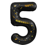 Balon din Folie Metalizata Flippy, Figurina Cifra, Scris Happy Birthday, Tema Aniversare 100 cm, Ambalaj Individual,
