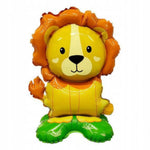 Balon din Folie Metalizata, Flippy, Mini Figurine Animalute, Model Leu, Tematica Aniversare, 39x58 cm, Ambalaj