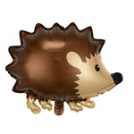 Balon din Folie Metalizata, Flippy, Figurine Animalute, Model Arici, 49x56 cm, Ambalaj Individual, Pai Inclus, Umflare