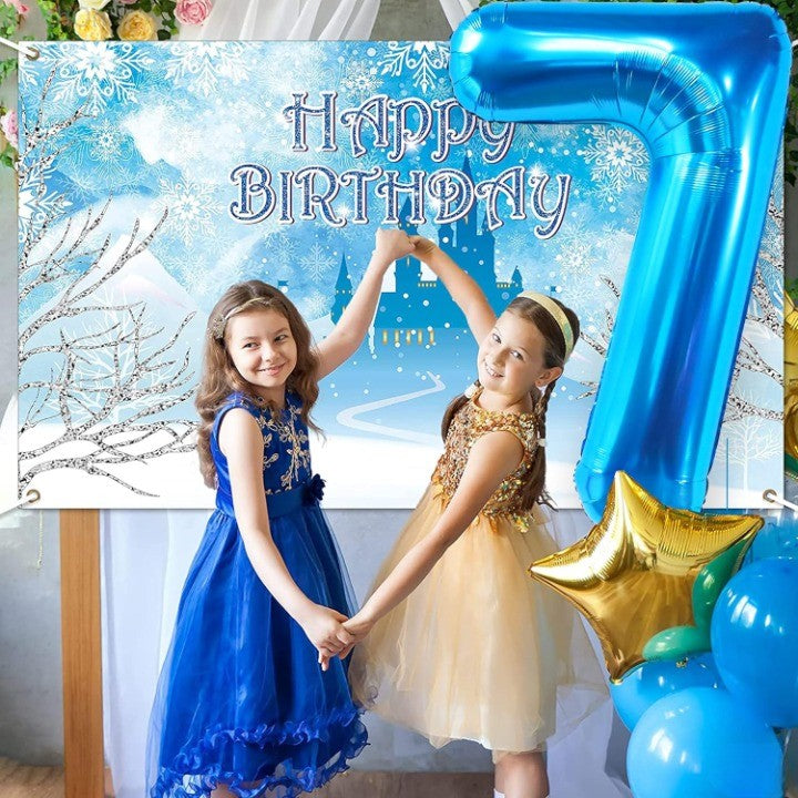 Balon din Folie Metalizata Flippy, Figurina Cifra, Tema Aniversare 40 cm, Ambalaj Individual, Pai inclus, Umflare cu