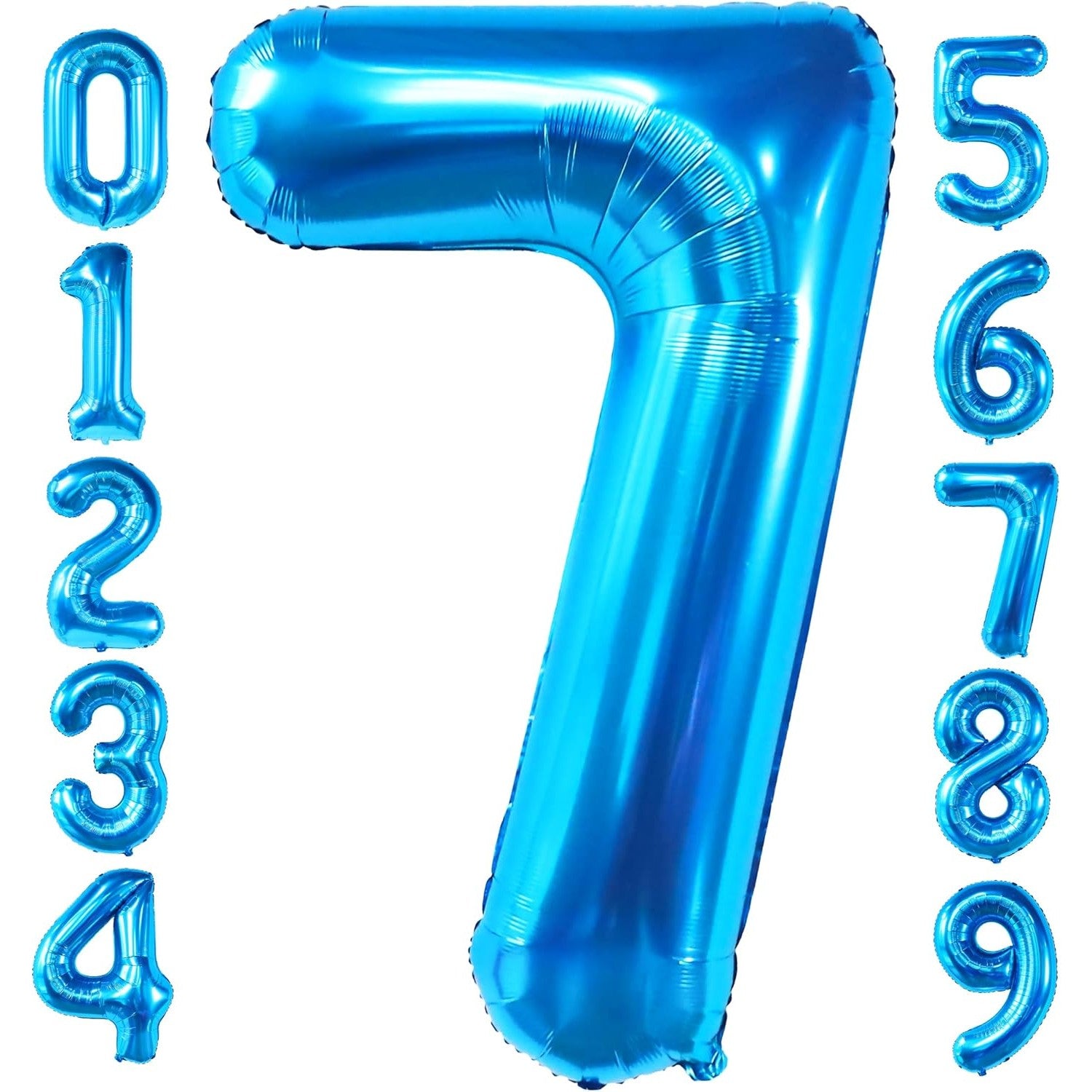 Balon din Folie Metalizata Flippy, Figurina Cifra, Tema Aniversare 40 cm, Ambalaj Individual, Pai inclus, Umflare cu