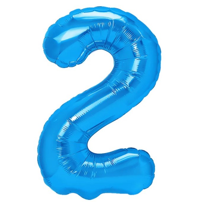 Balon din Folie Metalizata Flippy, Figurina Cifra, Tema Aniversare 40 cm, Ambalaj Individual, Pai inclus, Umflare cu
