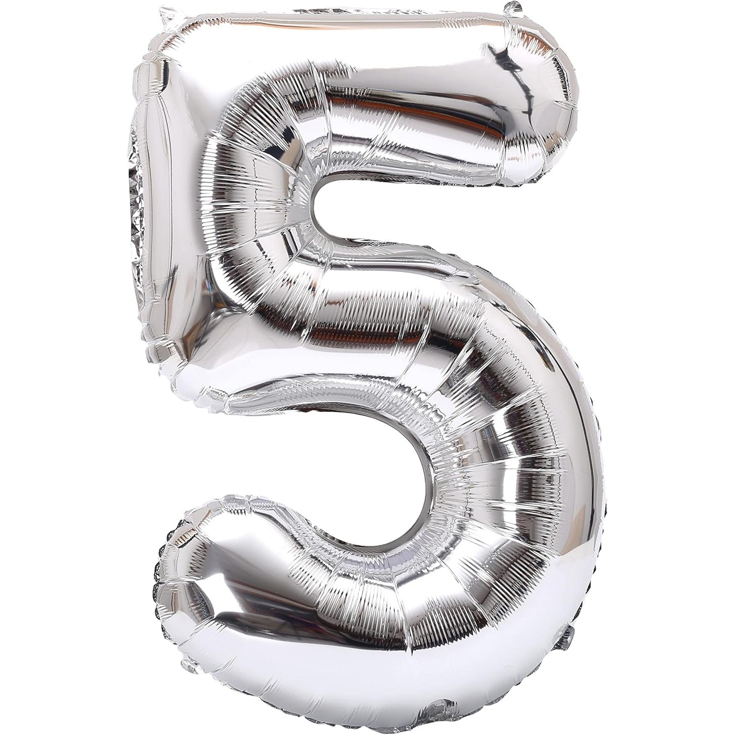Balon din Folie Metalizata Flippy, Figurina Cifra, Tema Aniversare 40 cm, Ambalaj Individual, Pai inclus, Umflare cu