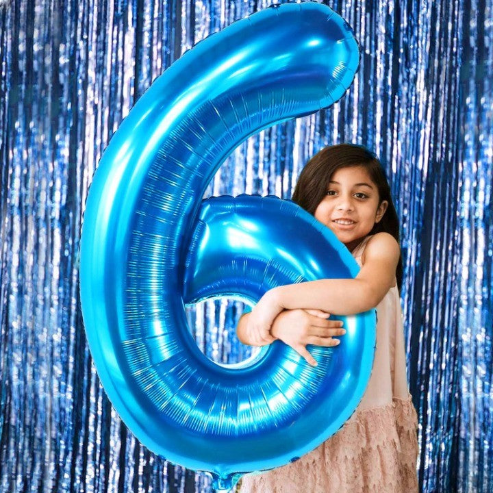 Balon din Folie Metalizata Flippy, Figurina Cifra, Tema Aniversare 80 cm, Ambalaj Individual, Pai inclus, Umflare cu
