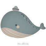 Balon din Folie Metalizata, Flippy, Figurina Animata, Model Balena, 70 x 49 cm, Ambalaj Individual, Pai Inclus, Umflare