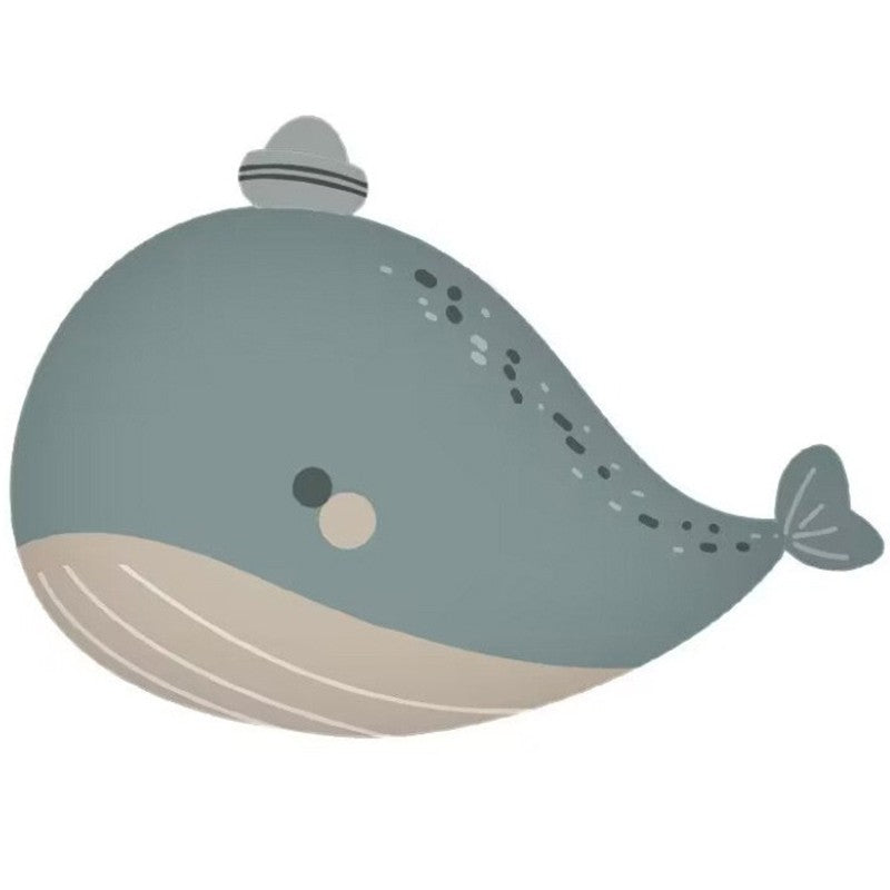 Balon din Folie Metalizata, Flippy, Figurina Animata, Model Balena, 70 x 49 cm, Ambalaj Individual, Pai Inclus, Umflare