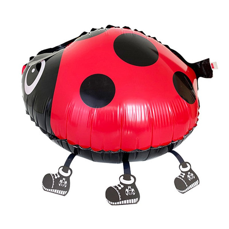Balon din Folie Metalizata, Flippy, Figurina Animata, Model Buburuza, 46x31 cm, Ambalaj Individual, Pai Inclus, Umflare