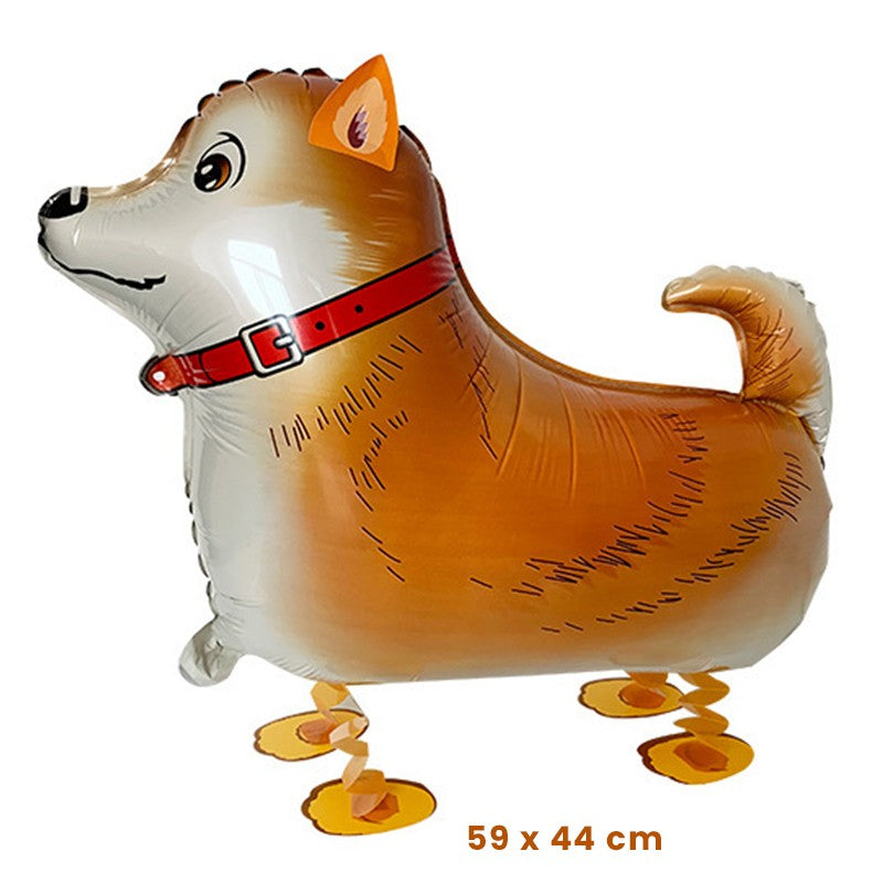 Balon din Folie Metalizata, Flippy, Figurina Animata, Model Catel, 59x44 cm, Ambalaj Individual, Pai Inclus, Umflare cu