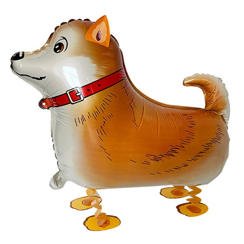 Balon din Folie Metalizata, Flippy, Figurina Animata, Model Catel, 59x44 cm, Ambalaj Individual, Pai Inclus, Umflare cu