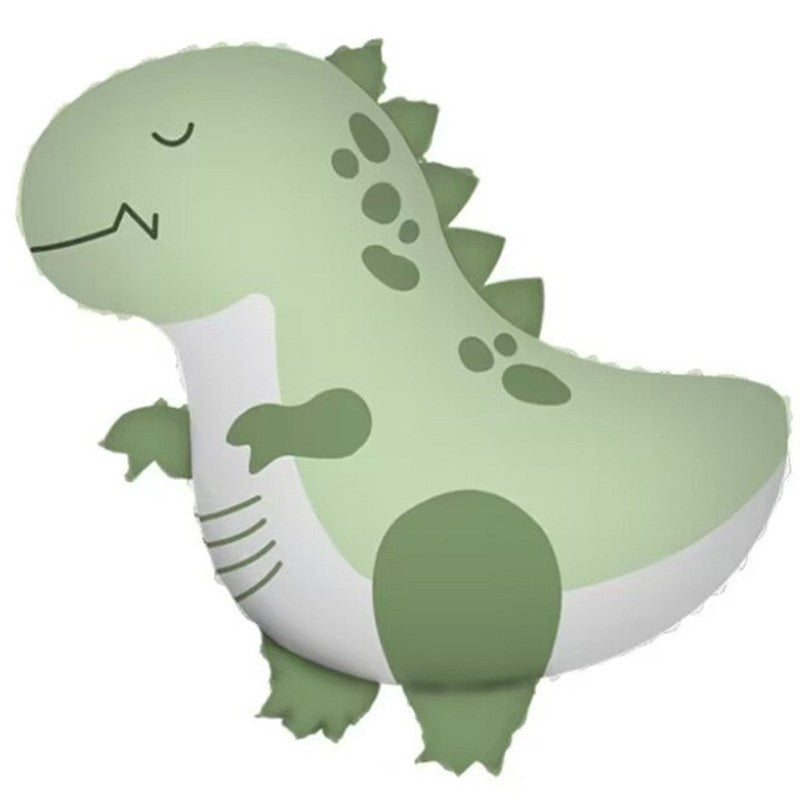 Balon din Folie Metalizata, Flippy, Figurina Animata, Model Dinozaur, 55 x 54 cm, Ambalaj Individual, Pai Inclus,