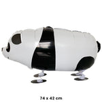Balon din Folie Metalizata, Flippy, Figurina Animata, Model Panda, 74x42 cm, Ambalaj Individual, Pai Inclus, Umflare cu
