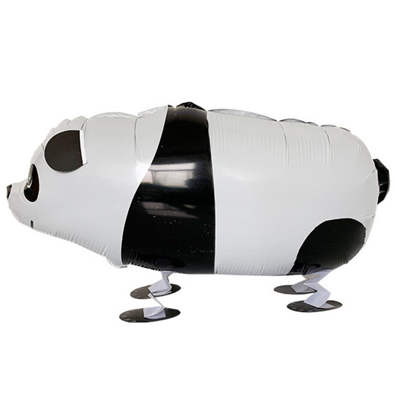 Balon din Folie Metalizata, Flippy, Figurina Animata, Model Panda, 74x42 cm, Ambalaj Individual, Pai Inclus, Umflare cu