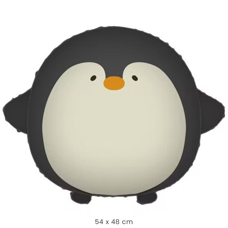 Balon din Folie Metalizata, Flippy, Figurina Animata, Model Pinguin, 54 x 48 cm, Ambalaj Individual, Pai Inclus,