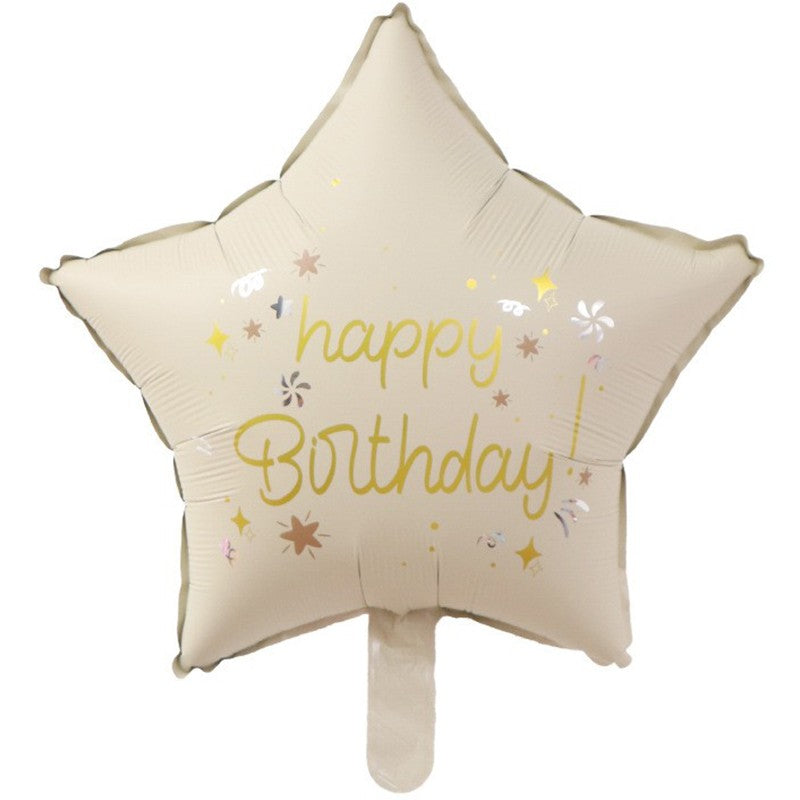 Balon din Folie Metalizata, Flippy, Figurina Animata, Model Stea, 45 cm, Ambalaj Individual, Pai Inclus, Umflare cu Aer