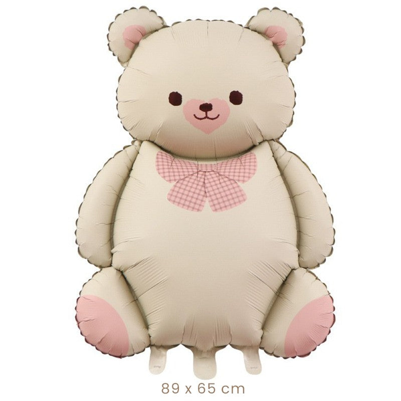 Balon din Folie Metalizata, Flippy, Figurina Animata, Model Ursulet, 89 x 65 cm, Ambalaj Individual, Pai Inclus,