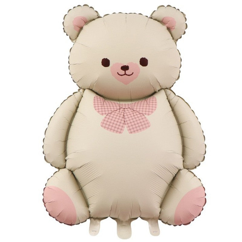 Balon din Folie Metalizata, Flippy, Figurina Animata, Model Ursulet, 89 x 65 cm, Ambalaj Individual, Pai Inclus,