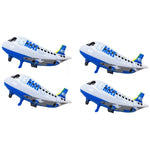Balon din Folie Metalizata, Flippy, Figurina Avion, Tema Aeronava, 44x82.5 cm, Ambalaj Individual, Pai Inclus, Umflare