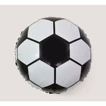 Balon din Folie Metalizata, Flippy, Figurina Cerc, Model Minge de Fotbal, Tematica Sport, 45 cm, Ambalaj Individual,