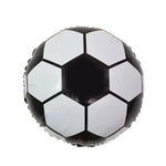 Balon din Folie Metalizata, Flippy, Figurina Cerc, Model Minge de Fotbal, Tematica Sport, 45 cm, Ambalaj Individual,