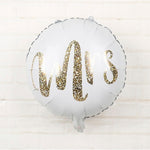 Balon din Folie Metalizata, Flippy, Figurina Cerc, Model MRS, Tematica Nunta, 45 cm, Ambalaj Individual, Pai Inclus,