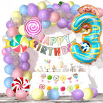 Balon din Folie Metalizata Flippy, Figurina Cifra, Imprimeu Gogosi, Tema Aniversare 100 cm, Ambalaj Individual, Pai