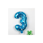 Balon din Folie Metalizata Flippy, Figurina Cifra, Imprimeu Stele, Tema Aniversare 80 cm, Ambalaj Individual, Pai