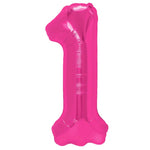 Balon din Folie Metalizata, Flippy, Figurina Cifra, Model 1, Tema Aniversare 100 cm, Ambalaj Individual, Pai Inclus,