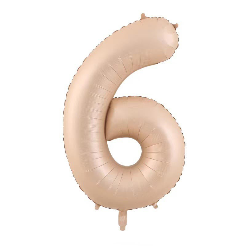 Balon din Folie Metalizata, Flippy, Figurina Cifra, Model 6, Tema Aniversare 100 cm, Ambalaj Individual, Pai Inclus,
