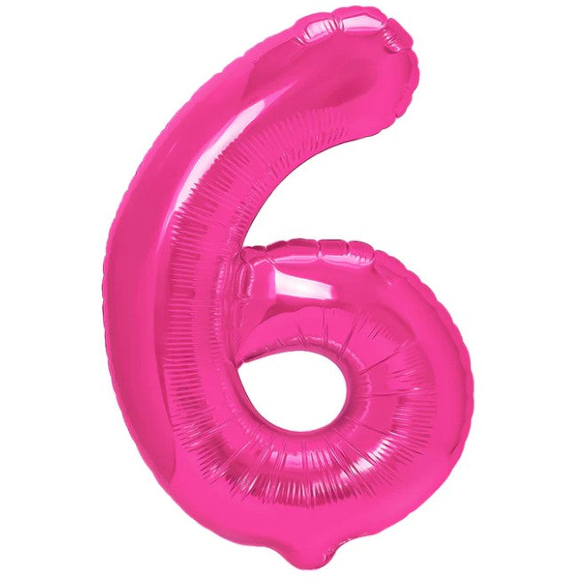 Balon din Folie Metalizata, Flippy, Figurina Cifra, Model 6, Tema Aniversare 100 cm, Ambalaj Individual, Pai Inclus,