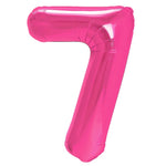 Balon din Folie Metalizata, Flippy, Figurina Cifra, Model 7, Tema Aniversare 100 cm, Ambalaj Individual, Pai Inclus,