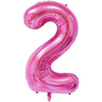 Balon din Folie Metalizata Flippy, Figurina Cifra si Coroana, Tema Aniversare 100 cm, Ambalaj Individual, Pai inclus,
