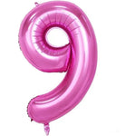 Balon din Folie Metalizata Flippy, Figurina Cifra si Coroana, Tema Aniversare 100 cm, Ambalaj Individual, Pai inclus,