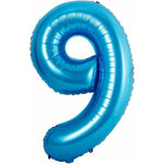 Balon din Folie Metalizata Flippy, Figurina Cifra si Coroana, Tema Aniversare 100 cm, Ambalaj Individual, Pai inclus,