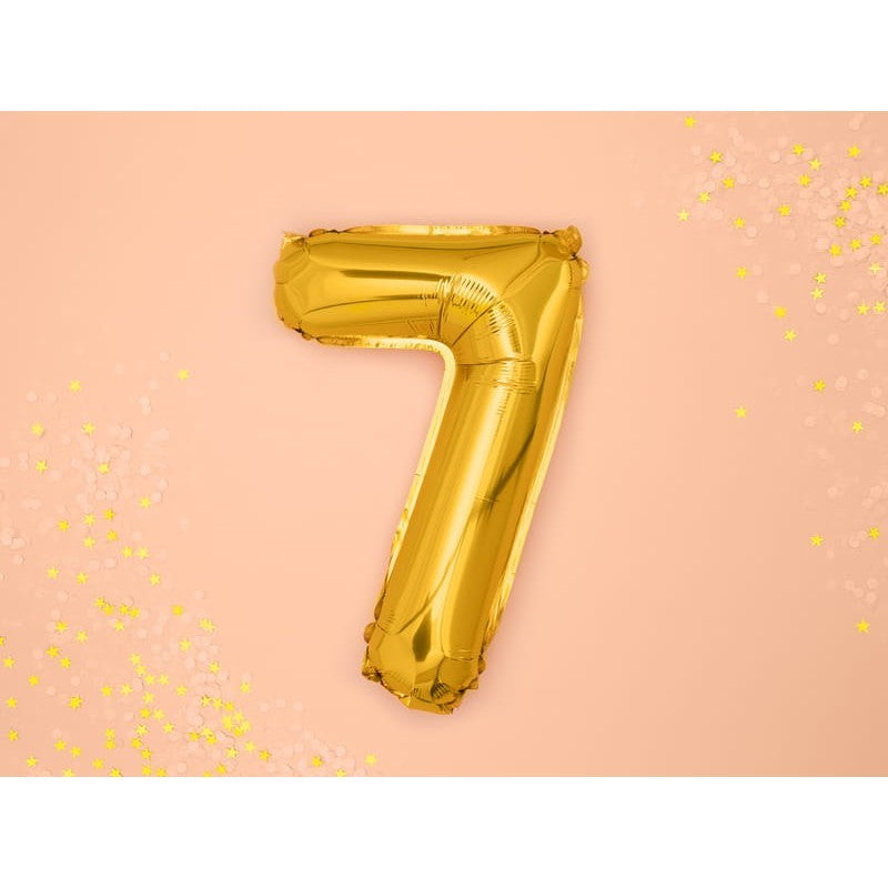 Balon din Folie Metalizata Flippy, Figurina Cifra, Tema Aniversare 100 cm, Ambalaj Individual, Pai inclus, Umflare cu